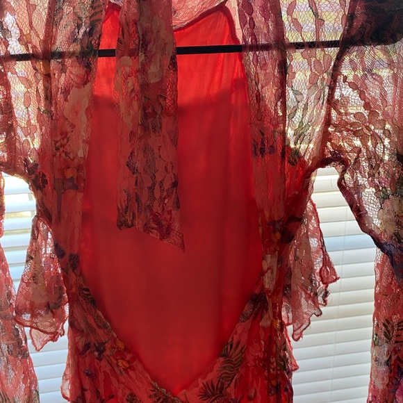 Kevan Jon Lace Low Back Midi Dress (Size 1) Small - Picture 5 of 5